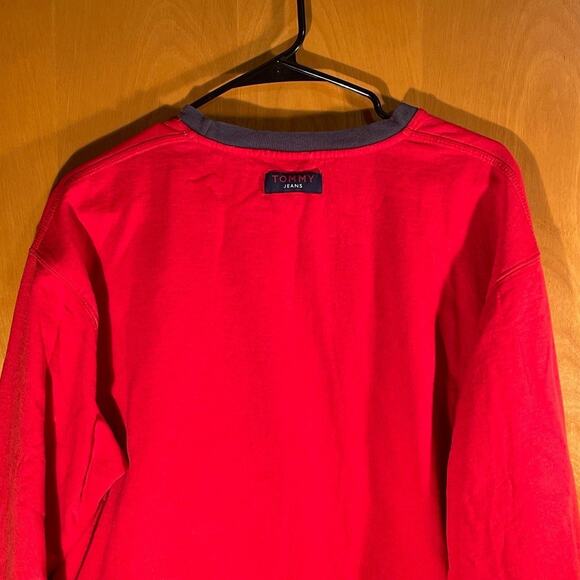 Vintage Tommy Jeans Crewneck Sweater Sweatshirt Large L - Picture 7 of 8